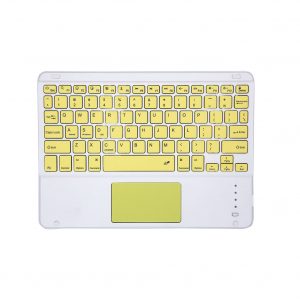 Tablet Wireless Keyboard Bluetooth Keyboard for IOS requires a version of IOS13 or above yellow