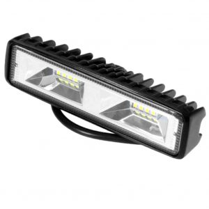 18W 12V 16LED Car Work Light Bar Spot Beam Driving Waterproof Auto Fog Lamp Running Lights black