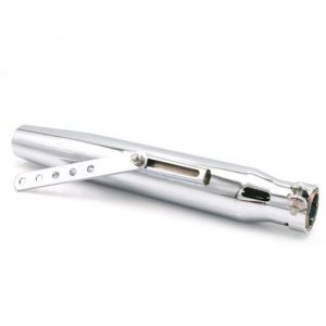 Universal Motorcycle Exhaust Pipe Muffler Exhaust Tip Vintage Rear Pipe Tail Tube for Suzuki/Yamaha/Honda plating