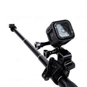 Universal Clamp Clip Mount for Gun / Fishing Rod / Bow Fixing for GoPro Hero Sports Action Cameras  black