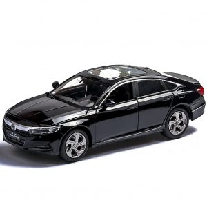 1:32 Light Sound Simulation Car Model 6 Doors Open Alloy Pull Back Auto Toy Collection black