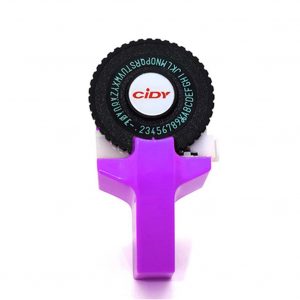 C101 Mini DIY Manual Typewriter Tape Capital Letter Disk Embossing Label Maker purple