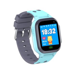 Smart Watch for Kids LBS Tracker SmartWatch SOS Call for Children Anti Lost Monitor Baby Wristwatch for Boy girls blue