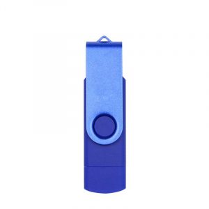 Double Swivel Cap High Speed Type C USB3.1 U Disk L16 USB Flash Drive blue_16G