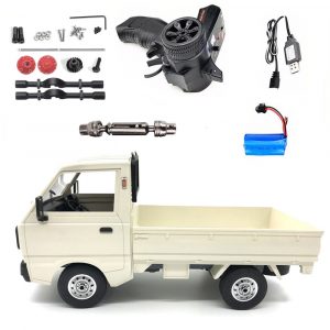 Wpl D12 1:10  2.4g 2wd Truck Crawler  Off Road Rc  Car Vehicle Models Toy white