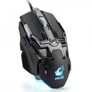 Professional Wired Gaming Mouse 7 Button 5500 DPI LED Optical USB Computer Mouse Gamer Mouse Silent Mause for PC  black