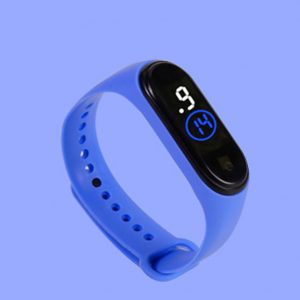 Waterproof M4 LED Muamaly Digital Watches Touch Control Sports Casual Stylish Boys Girls Watch blue