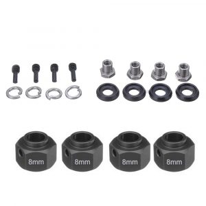 1 Set 8mm/9mm Widen Adapter Widening Kit for 1/10 RC Car TRAXXAS TRX-4 TRX4 Trucks Wheels Black 8mm
