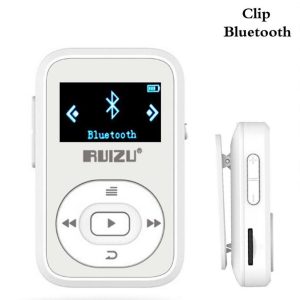 RUIZU X26 8GB Clip Sport Bluetooth MP3 MP4 Music Player OLED Screen Lossless Sound Great Performance White