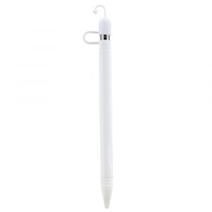 3-in-1 Stylus Pen Cover Compatible for Apple iPad Tablet Touch Pencil Protective Silicone Cap with High Sensitivity and Fine Point white