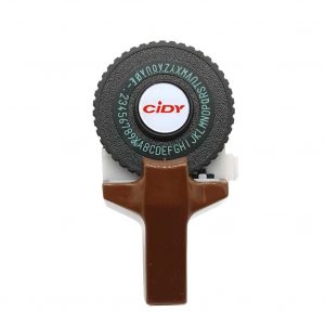 C101 Mini DIY Manual Typewriter Tape Capital Letter Disk Embossing Label Maker brown