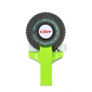 C101 Mini DIY Manual Typewriter Tape Capital Letter Disk Embossing Label Maker green