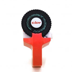 C101 Mini DIY Manual Typewriter Tape Capital Letter Disk Embossing Label Maker red