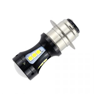 2 PCS  Universal Motorcycle LED Headlight Bulb H6 P15D-25-1 3030 950LM 6500K 18 LED Light Accessories Fog Lamp White light