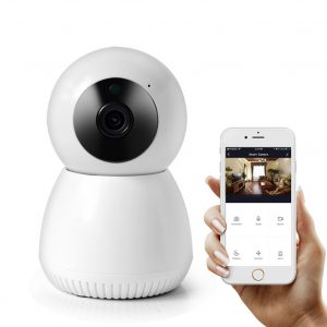 Intelligent ABS Wireless WIFI Video Camera 1080P Home Security Remote Control EU Plug