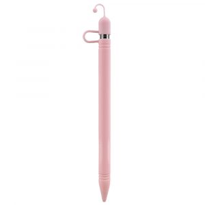 3-in-1 Stylus Pen Cover Compatible for Apple iPad Tablet Touch Pencil Protective Silicone Cap with High Sensitivity and Fine Point pink