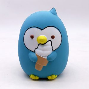Ice Cream Penguin Pu Simulation Decompression Toy Super Soft Very Slow Rising Squishies  Sky blue_15.5 * 12.5 * 10cm