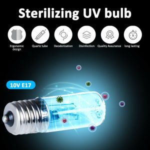 3W Ultraviolet Screw Lamp Bulb Germicidal Light Tube Disinfection for Domestic Use Home Sterilization Mites