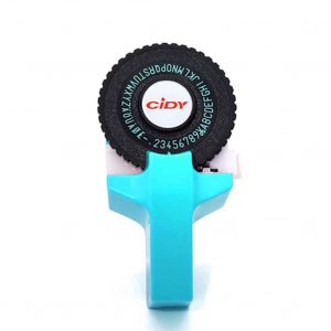 C101 Mini DIY Manual Typewriter Tape Capital Letter Disk Embossing Label Maker sky blue