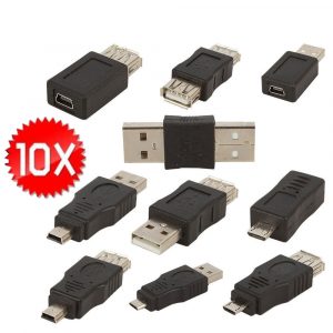10pcs/set OTG USB Male to Female Micro USB Micro Converter Adapter Converter OCT30