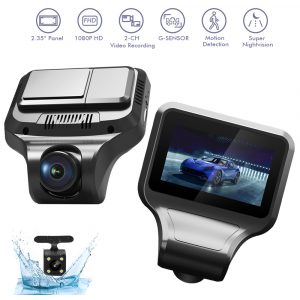 Car DVR T99 1080P Cameras Dual Lens With Rearview Camera Video Recorder Auto Registrator Dvrs Dash Cam black