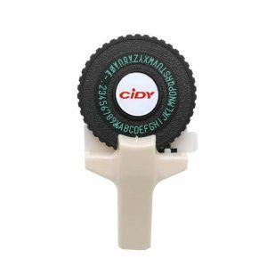 C101 Mini DIY Manual Typewriter Tape Capital Letter Disk Embossing Label Maker white