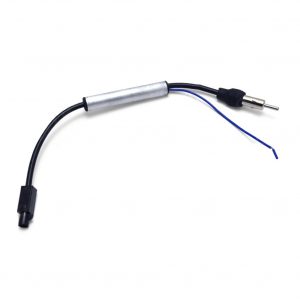 Auto Radio Installation Male FM Antenna With Amplifier Adapter for Audi VW BMW Ford Mercedes-benz Skoda black