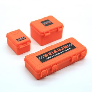 1/10 Simulation Climbing Car Decoration Luggage Suitcase for TRX4 SCX10 90046 Orange suitcase