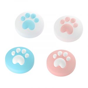 4pcs Thumb Grips Caps for Switch NX NS Cute Cat Paw Soft Silicone Firmly Adhere Anti-fall B