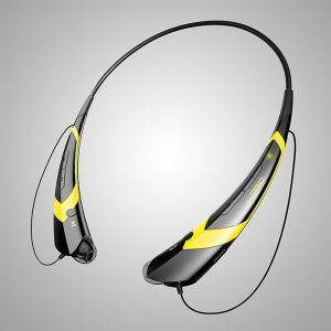 Wireless Bluetooth V4.2 + EDR Headphone Stereo Sports Headset Personality Portable Gift black+yellow