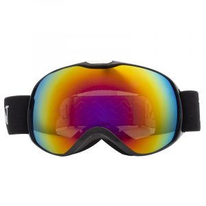Children Ski Goggles Dual Layer Anti-fog Skiing Mask Glasses Snowboard Skating Windproof Sunglasses Skiing Goggles Bright black