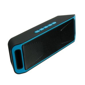 Wireless Bluetooth Speaker USB Flash FM Radio Stereo MP3 Player Support TF Card Blue