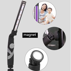 Foldable UVC Sterilizer Light Germicidal Sterilization Lamp Ultraviolet Kill Mite Light purple light_1465-UVC