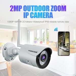 K22 Camera HD 1080P 2MP 4x Zoom Wireless Security Surveillance IP Camera Waterproof Night Vision IR-Cut H.264 Video Night Vision for Home/Office/Road US Plug