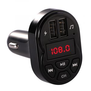 Car 3.1A USB Charger Music Radio Bluetooth Receiver FM Transmitter Handsfree Audio MP3 Player black