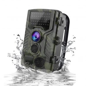 1080P HD Wildlife Trail Hunting Camera with Motion Activated Night Vision 120?? Wide Angle Lens IP65 Waterproof Wildlife Scouting Camera  Army Green