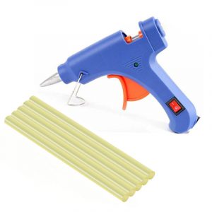 20W Hot Melt Glue Heater With 7mm Glue Sticks Industrial Mini Heater Thermo Electric Heat Temperature Repair Tool American standard flat plug