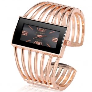 Women Creative Waterproof Alloy Quartz Rectangular Dial Fashion Bracelet Watch Wristwatch 2#