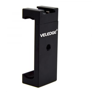 Veledge Universal Mini Aluminum Alloy Phone Tripod Mount Adapter Bracket Holder Clip for iPhone Samsung Sony Smartphone