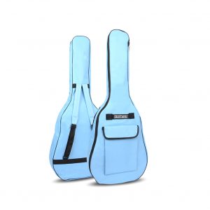 40/41 Inch Oxford Fabric Acoustic Guitar Gig Bag Soft Case Double Shoulder Straps Padded Guitar Waterproof Backpack sky blue