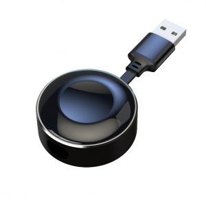 2 in 1 Portable Telescopic Line Magnetic Wireless USB Interface Charger for iWatch Single watch charging