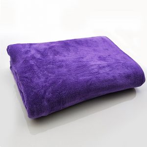 Microfiber Towel Car Wash Cloth Auto Cleaning Thick Strong Water Absorption For Car Home Automobile Purple 80 * 180CM