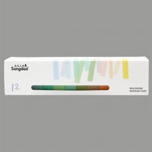 12 Pcs/set Simple Candy Color Washi Tape DIY Decoration Scrapbooking Planner Masking Tape Label Sticker Stationery Large A004-2