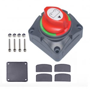Dual Battery Power Off Switch Knob 3-gear Current Distribution Protection Switch for Car RV Boat As shown