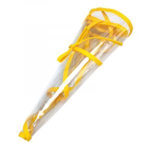 Kids Transparent TPU Detachable Protective Cover Anti-droplets Dustproof Sheild for Casual Hat yellow edge_48-50CM