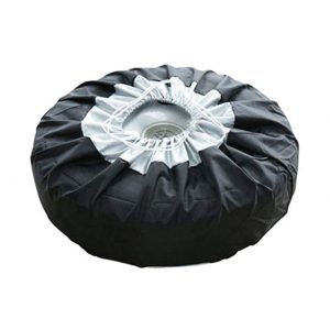 Tire Cover Case Car Spare Tire Cover Storage Bags Carry Tote Polyester Tire Protection Covers L: 80*47cm