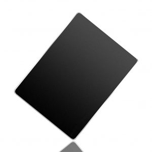 Aluminum Alloy Mouse Pad with Non-Slip Rubber Bottom Gaming Mouse Mat black