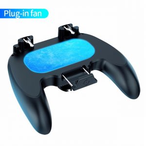 H12 Game Controller Joystick Semiconductor Cooling Trigger Gamepad For iPhone Android Mobile Phone black