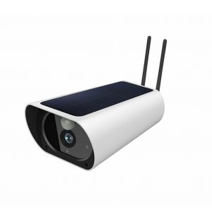 Solar Powered Camera with Rechargable Batteries HD 1080p Wireless Waterproof Motion Detection Night Version Camera  white