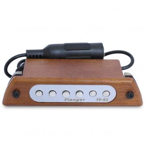 Flanger Wood Acoustic Guitar Sound Hole Pickup Magnetic Pickup for 39"/40"/41"/42" Acoustic Guitar Accessories Wood color
